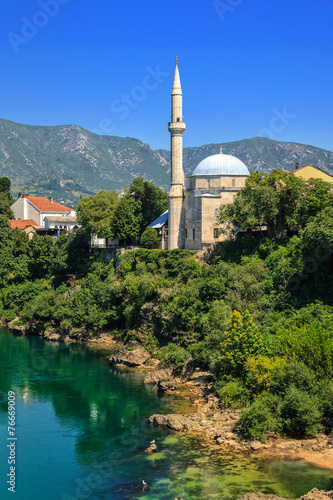 Koski Mehmed Pasha Mosque in Mostar, Bosnia and Herzegovina.