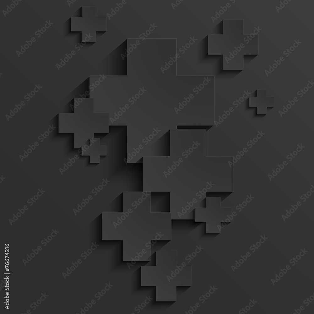 Fototapeta premium Vector modern pus or cross background template