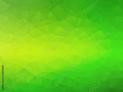 abstract triangular yellow green bio background