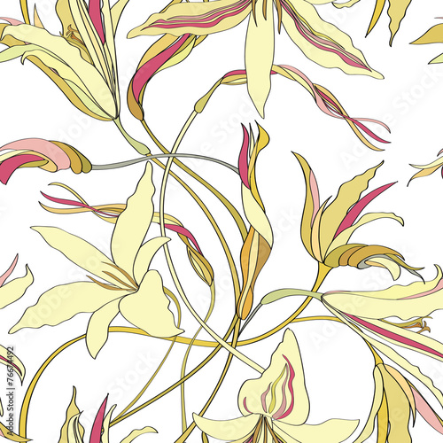 Floral seamless pattern. Flower background. Floral seamless texture with flowers.