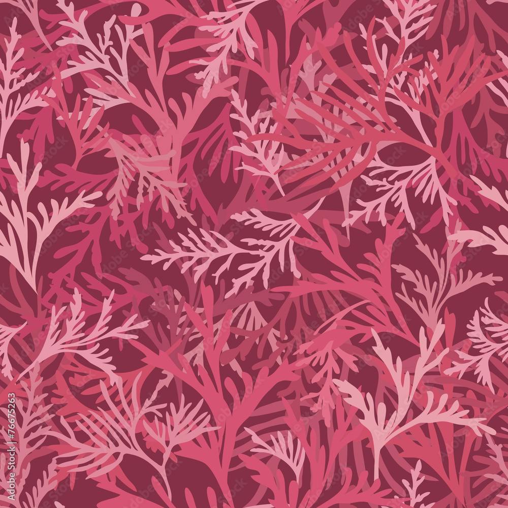 Floral texture. Leaves seamless  pattern. Flourish background