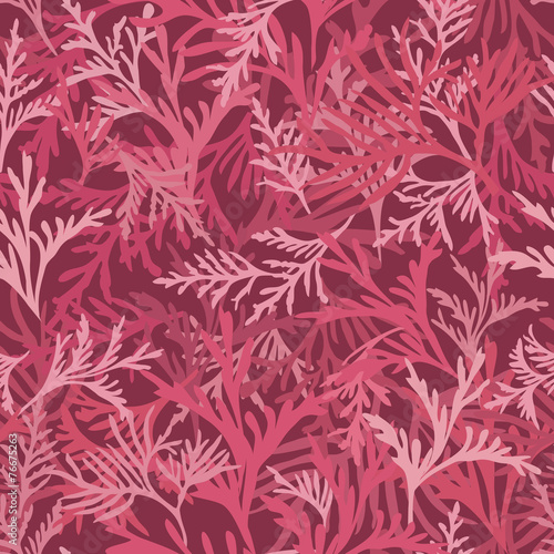 Floral texture. Leaves seamless pattern. Flourish background