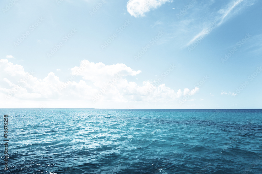 caribbean sea and perfect sky