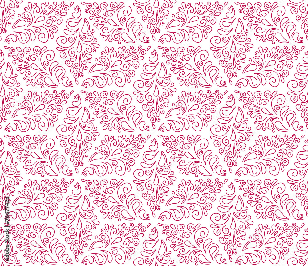 seamless pattern with pink ornaments seamless pattern with pink ornaments