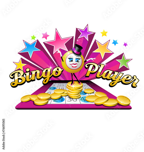 original bingo illustration logo design