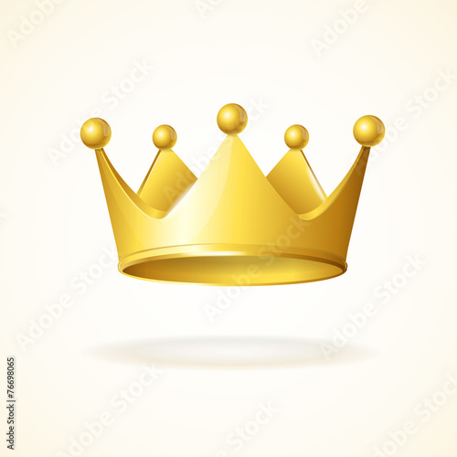Vector golden crown