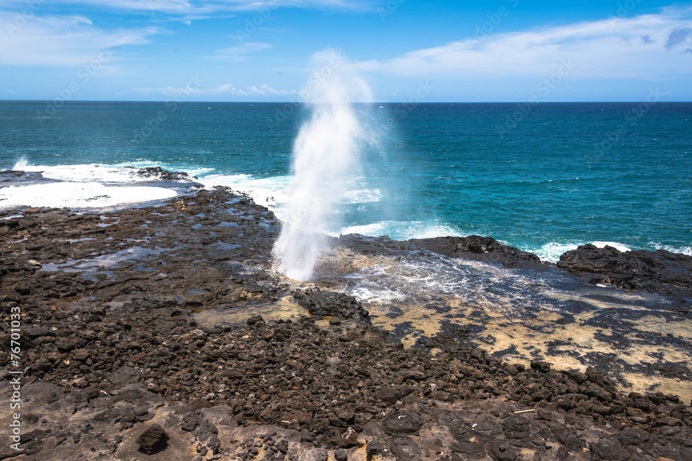 Fototapeta premium Spouting Horn, Kauai