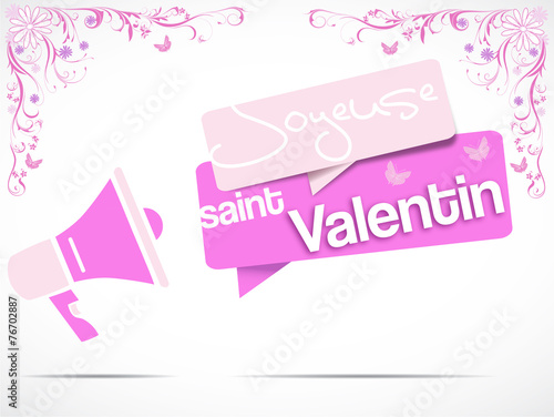 mégaphone : joyeuse saint valentin