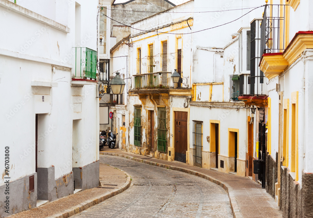 Obraz premium Old street in Jerez de la Frontera, Spain