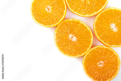 Mandarin orange slices, background.