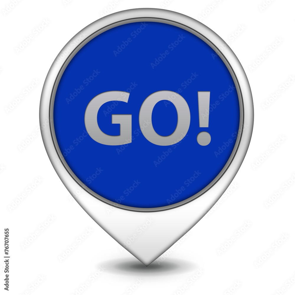 go pointer icon on white background go pointer icon on white background