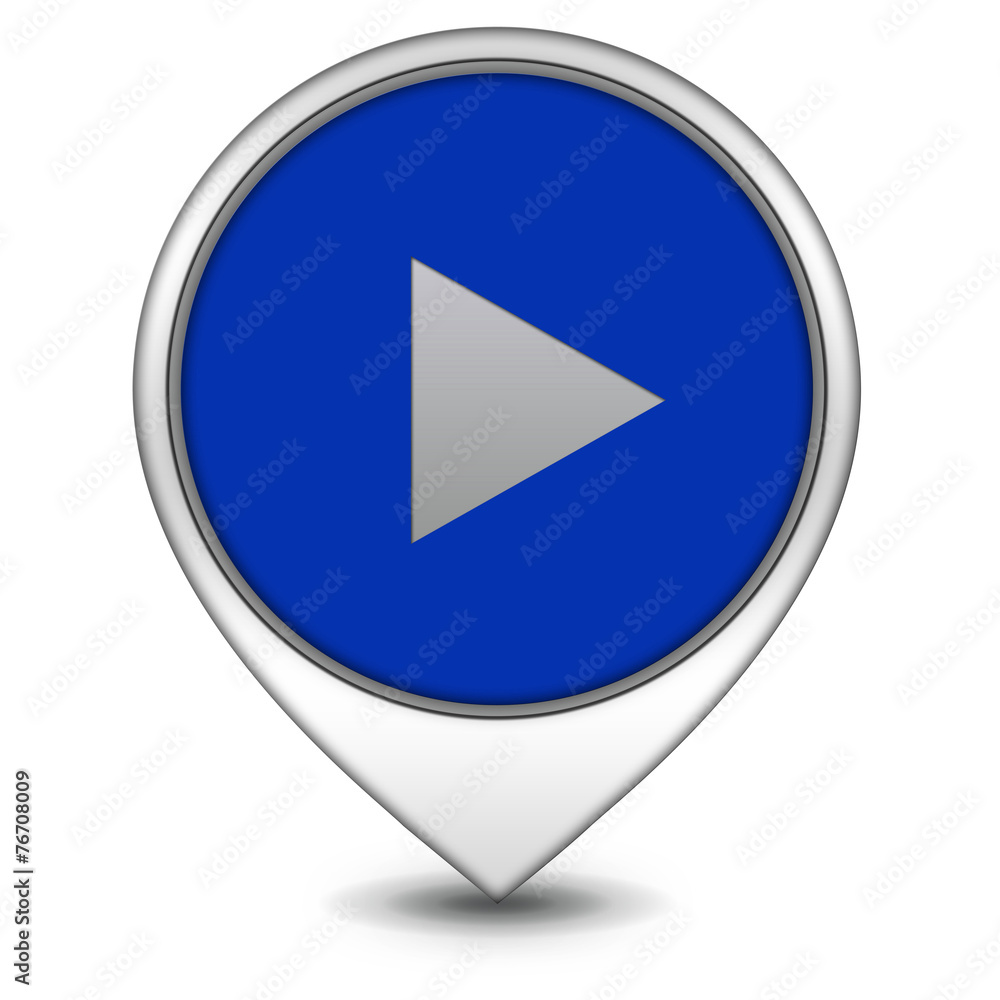 play pointer icon on white background play pointer icon on white background