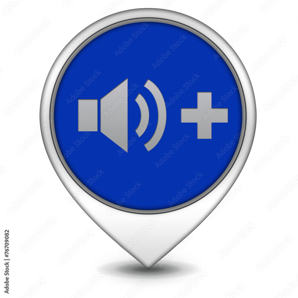 volume pointer icon on white background volume pointer icon on white background