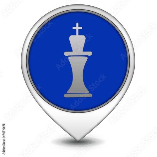 Chess pointer icon on white background © iconsmaker