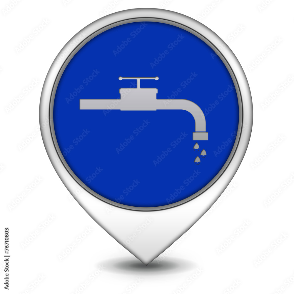 Water pointer icon on white background Water pointer icon on white background