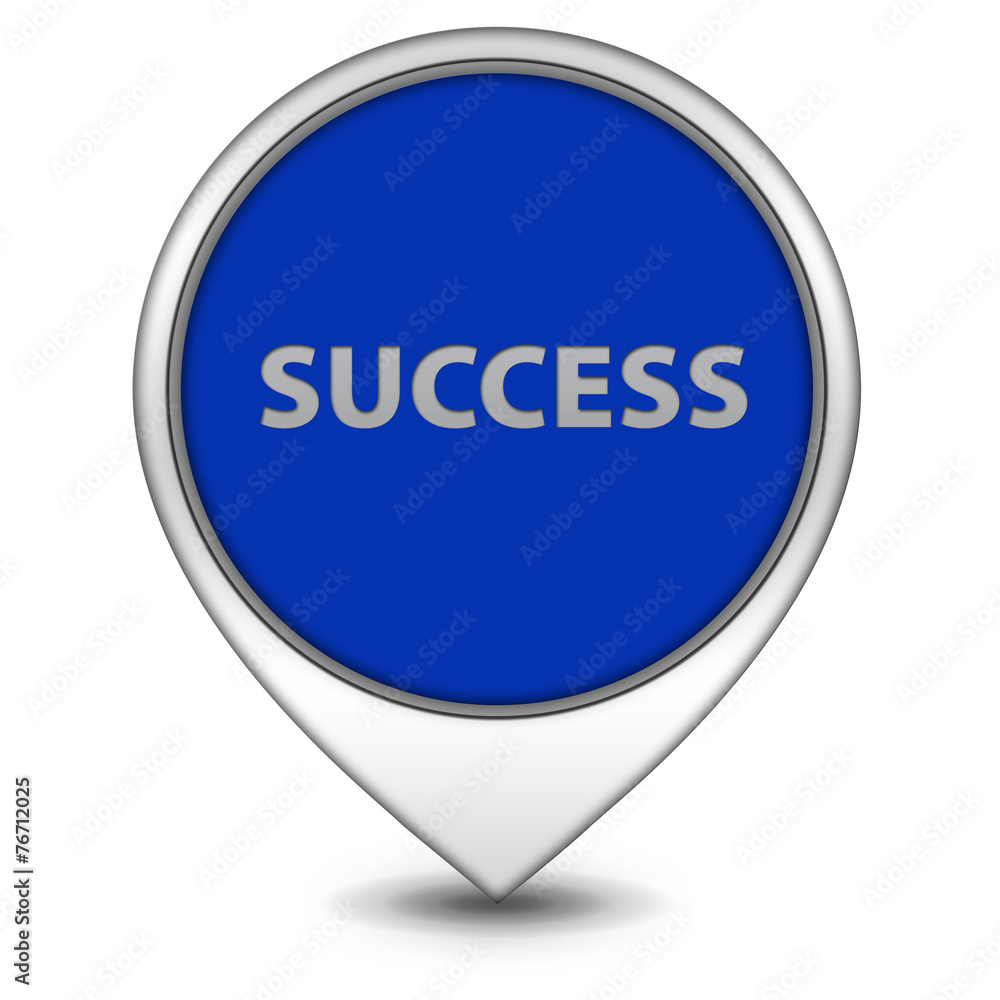 Success pointer icon on white background Success pointer icon on white background
