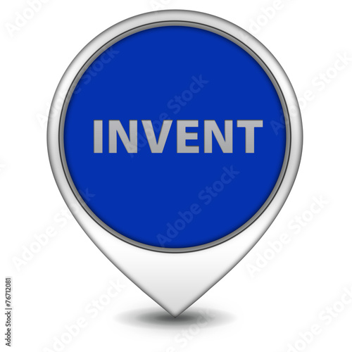 Invent pointer icon on white background