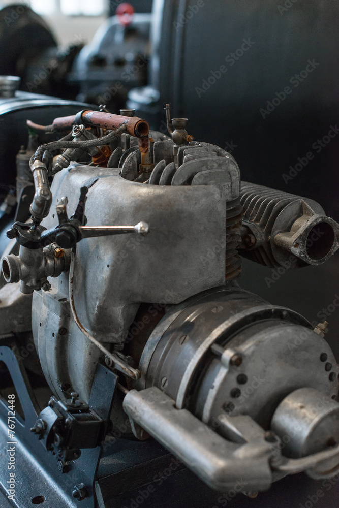 Engine. Part of old power plant. Engine. Part of old power plant.