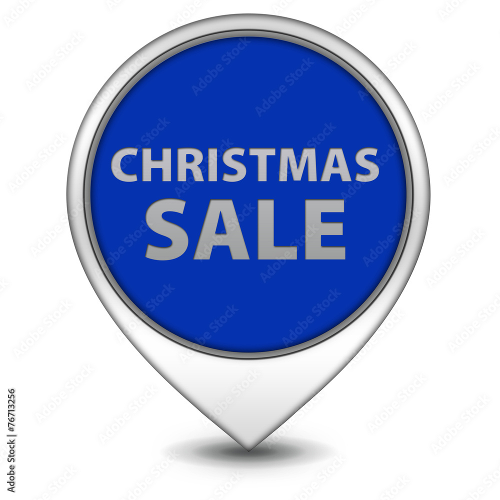 Christmas sale pointer icon on white background Christmas sale pointer icon on white background