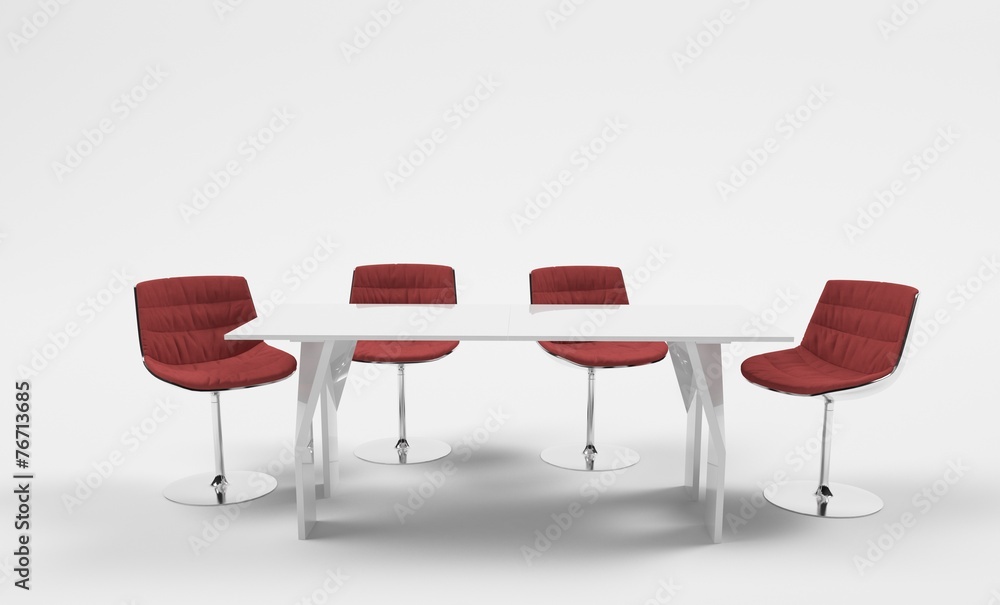 Obraz premium Table avec chaises