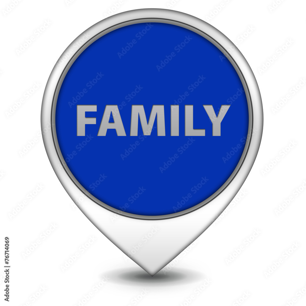 Family pointer icon on white background Family pointer icon on white background