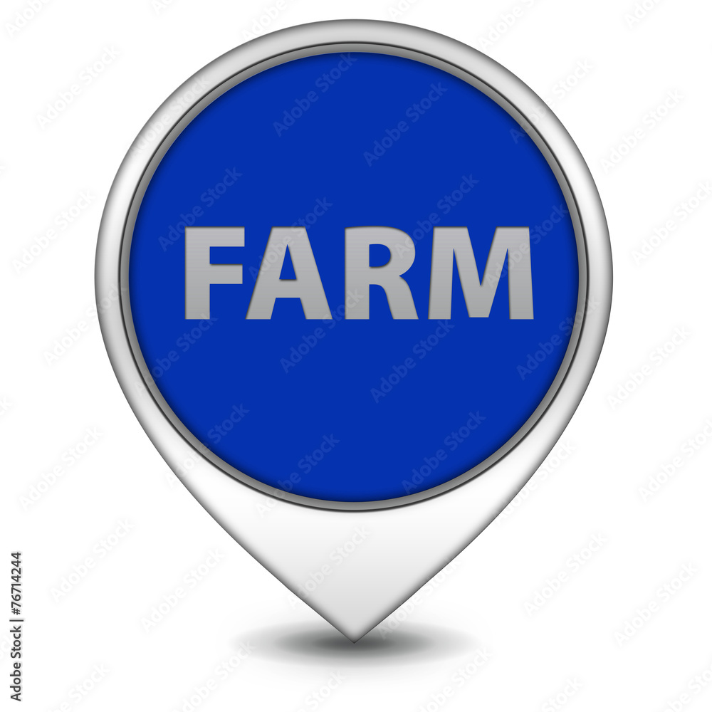 Farm pointer icon on white background Farm pointer icon on white background