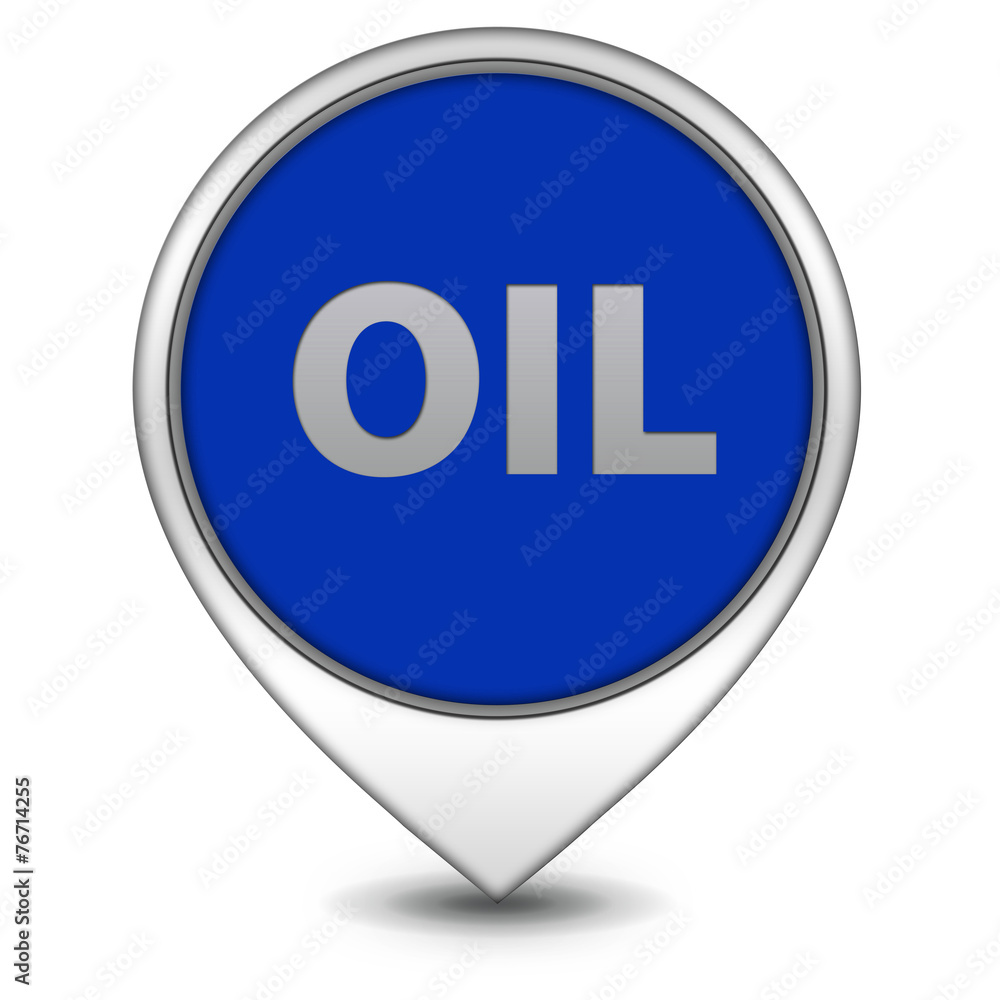 Oil pointer icon on white background Oil pointer icon on white background