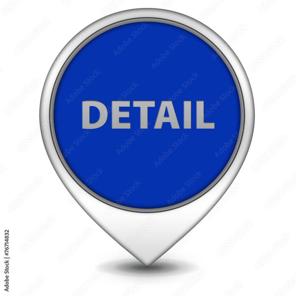 Detail pointer icon on white background Detail pointer icon on white background