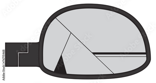 Smashed Chunky Car Side Mirror