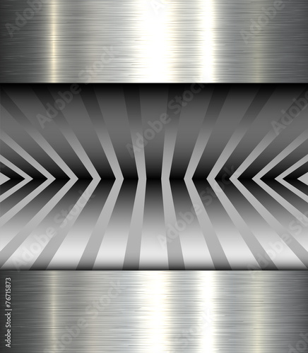 Background metal texture, 3D vector illustration.