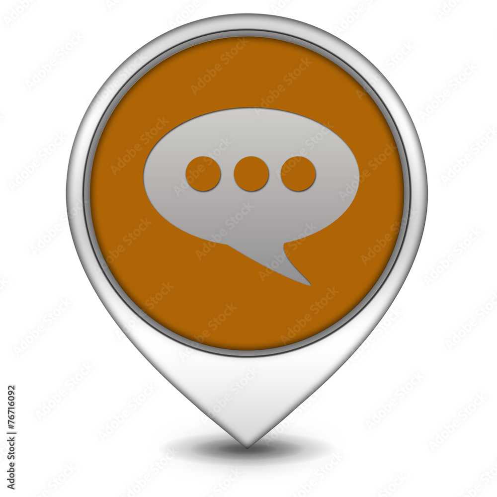 Naklejka premium forum pointer icon on white background