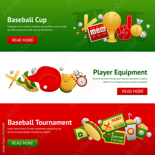 Baseball Banner Set