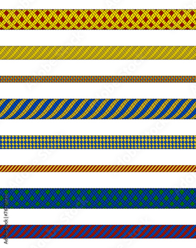 Colorful ropes collection