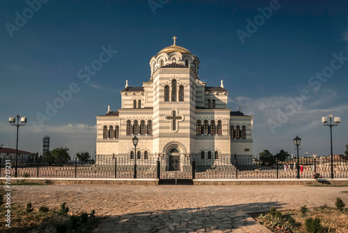 Canvas Print The main cathedral of Chersonesos in Crimea