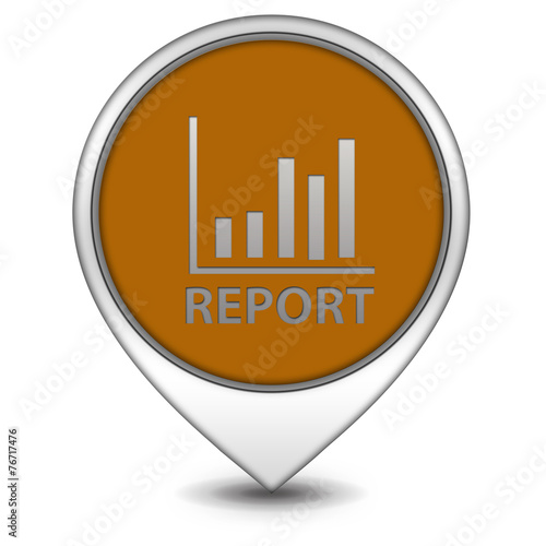 Report pointer icon on white background