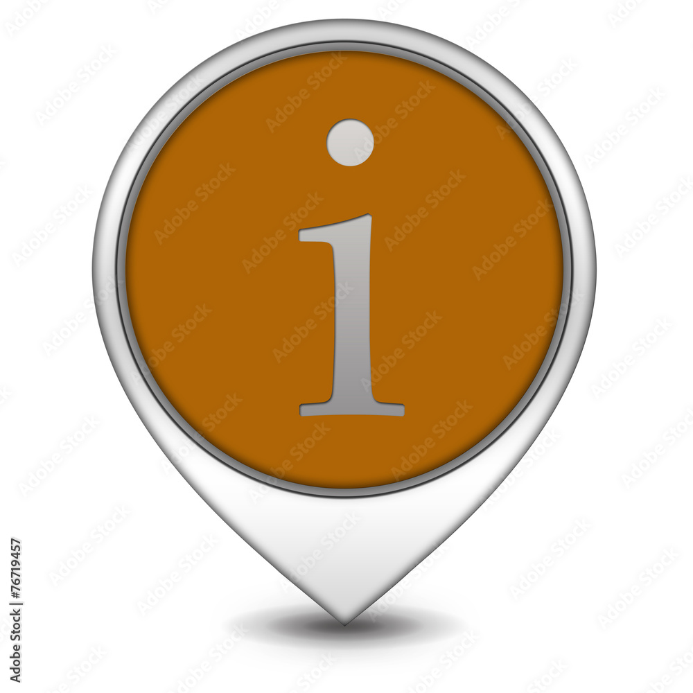 information pointer icon on white background information pointer icon on white background