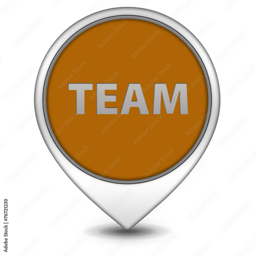 Team pointer icon on white background Team pointer icon on white background