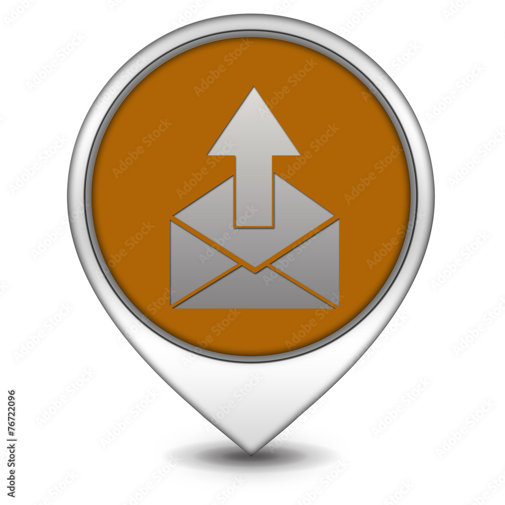 send pointer icon on white background send pointer icon on white background