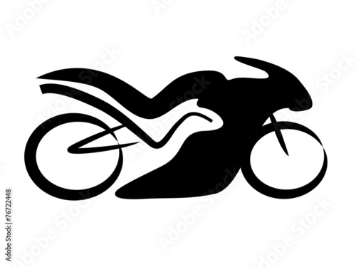Rennmaschine Motorrad Tribal