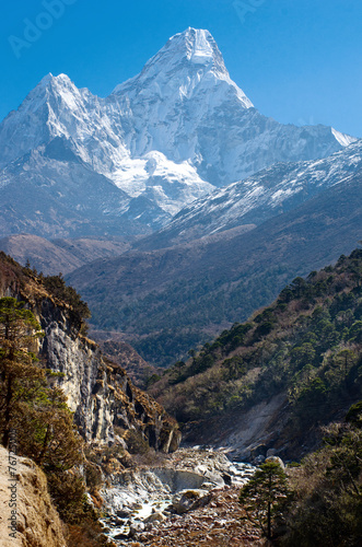 Ama Dablam massif , Nepal Himalayas photo
