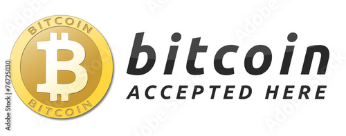Golden bitcoin virtual currency.