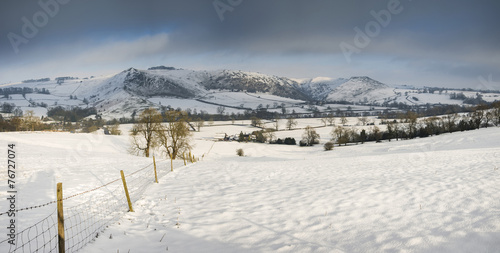 Beautiful panorama Winter landscape of snow covered countryside © veneratio