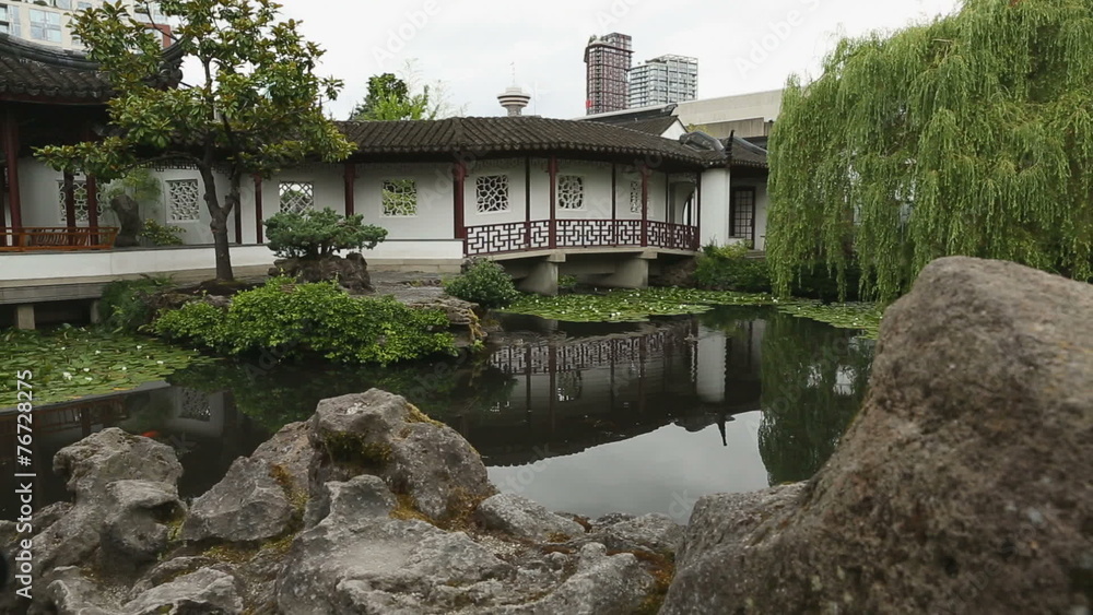 Sun Yat Sen Park, Vancouver dolly shot Sun Yat Sen Park, Vancouver dolly shot