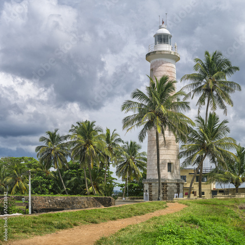 old lighthouse in Galle city on Sri Lanka