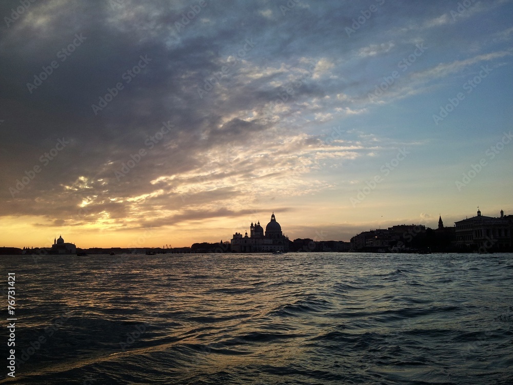 Magic sunset in Venice