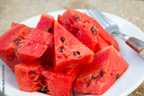 Watermelons slices