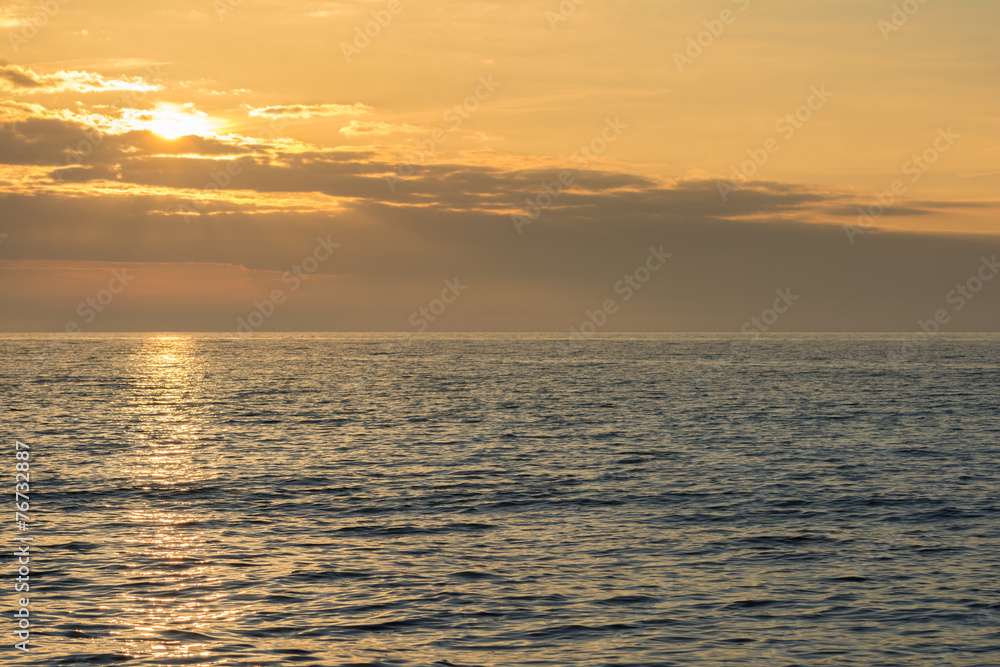 Sonnenuntergang über der Ostsee/Darßer Ort