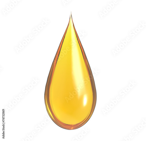 oil drop isolate on white back ground