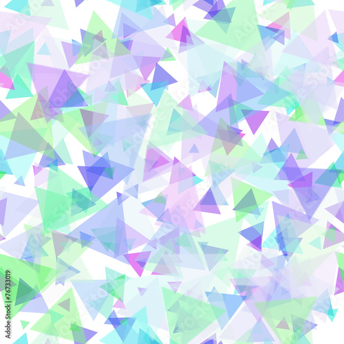 Repeatable Transparent Scattered Color Triangles