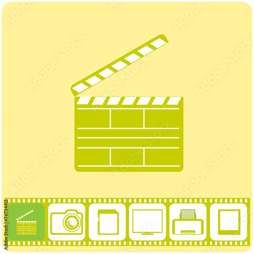 Photo services, vector illustration.